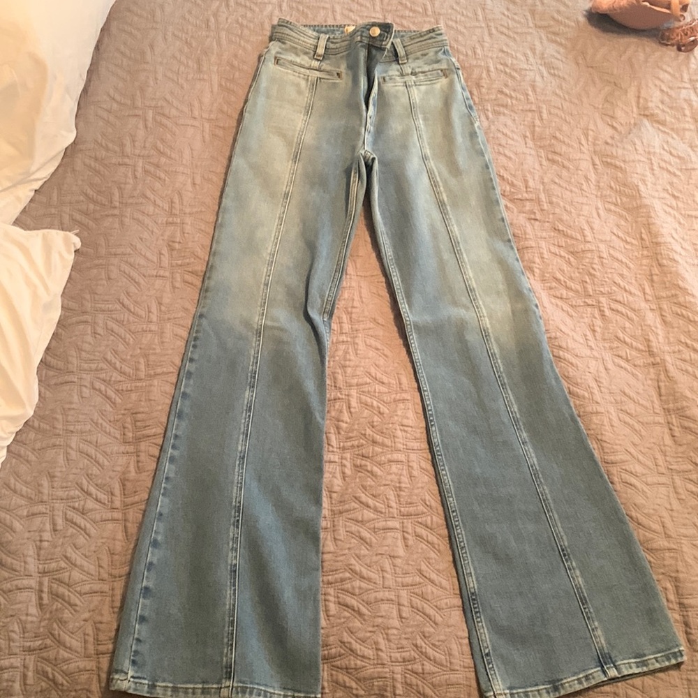 FREE PEOPLE red star flares